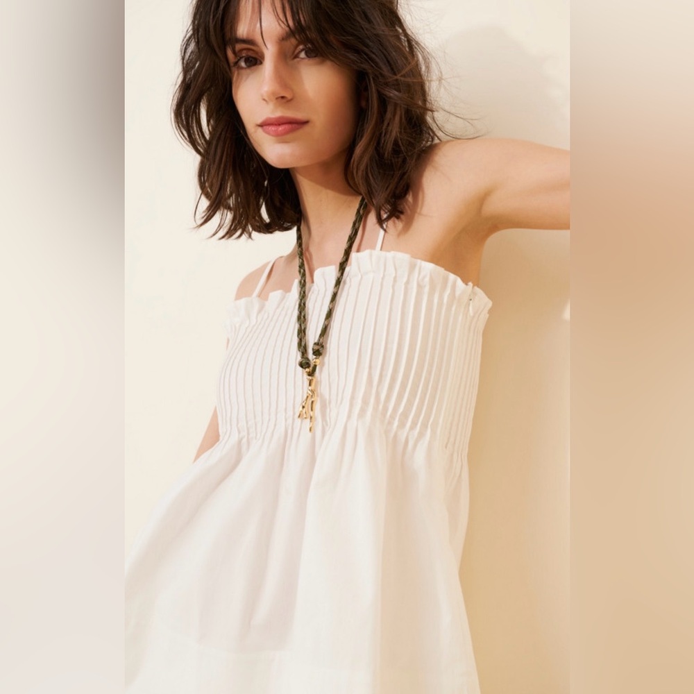 Wayf pleated cami top sz M